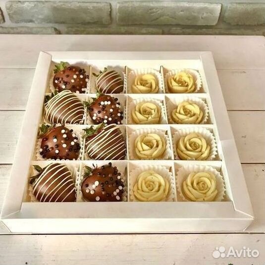 Букеты из клубники в шоколаде