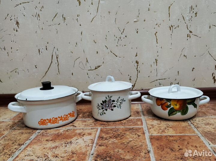 Кастрюли СССР бу