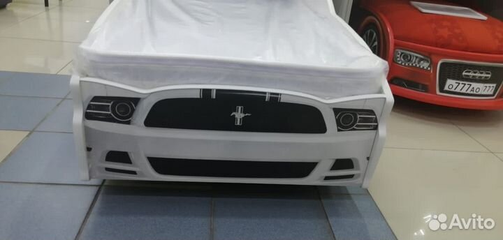 Детская кровать машина Мустанг