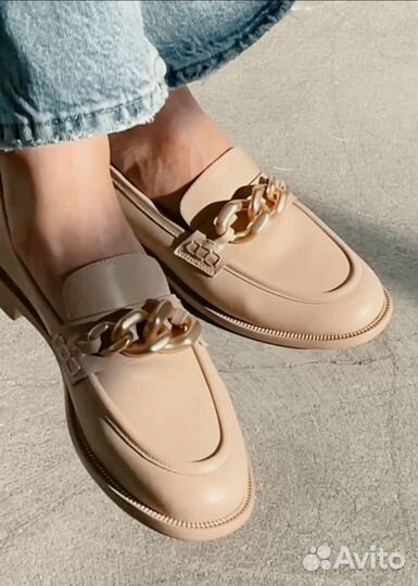 Лоферы нюдовые 41 Эконика