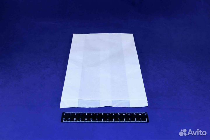 Пакет бумажный 310*170*60мм без печати, белый.3811