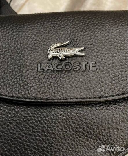 Lacoste сумка кожаная