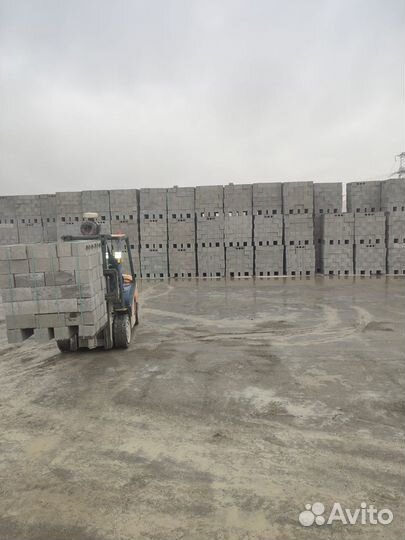 Прапареный шлакоблок