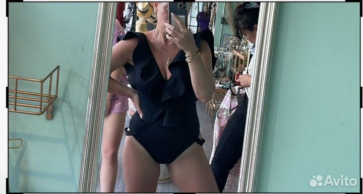 Эффектный слитный Купальник