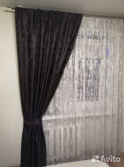 Шторы Канвас/Велюр/Мрамор/Рогожка/Лён/Блэк аут