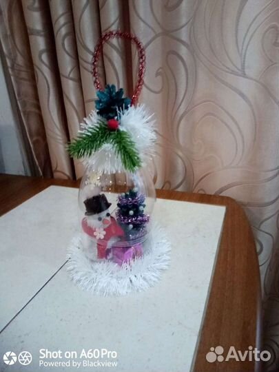 Новогодняя поделка Ёлочная игрушка