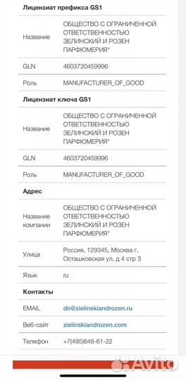 Парфюм Zielinski & Rozen Vanilla Blend