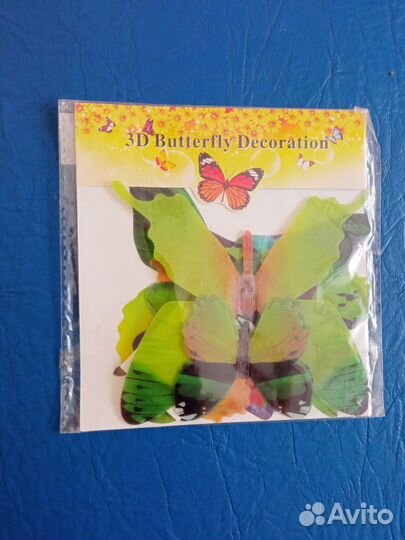 3Д наклейки для интерьера, бабочки