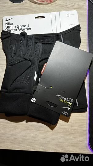 Снуд Nike + перчатки Nike hyperwarm