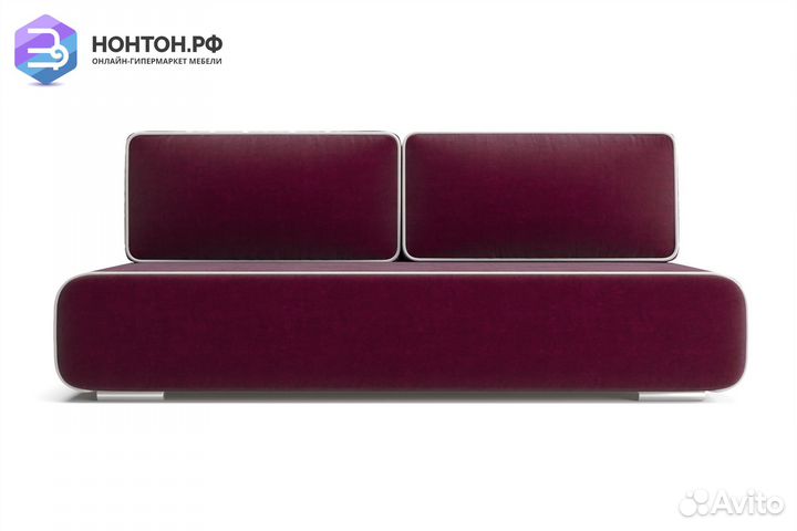 Диван еврокнижка Нео бордовый