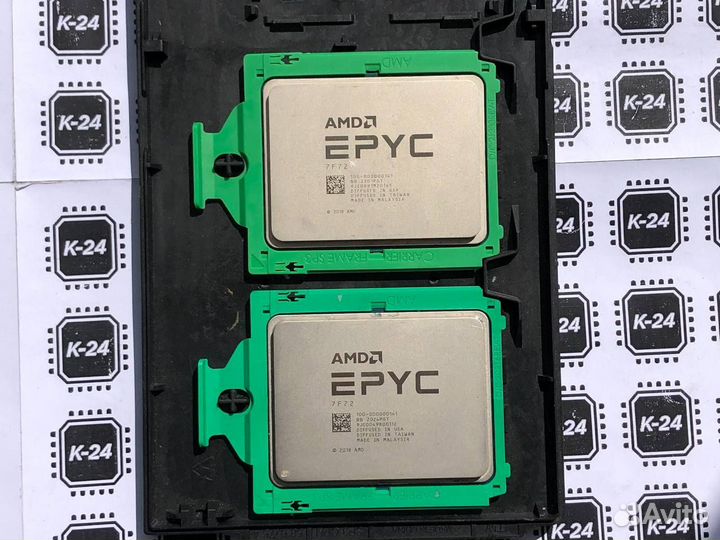 Epyc 7F72 (24 ядра /48 потоков, 3.2GHz нач.частоты