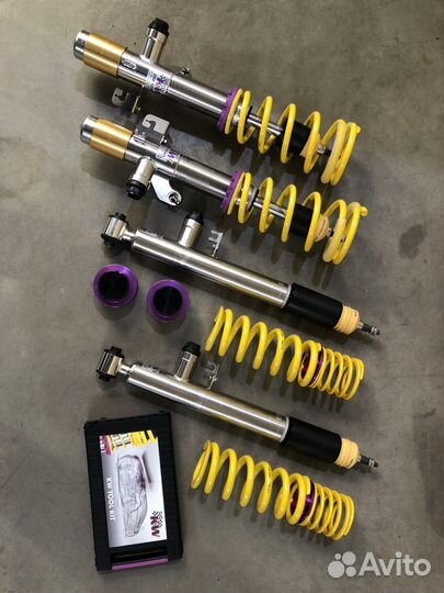 Винтовая, регулируемая подвеска bmw f32, f36 KW
