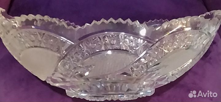 Ваза хрустальная Ладья, СССР