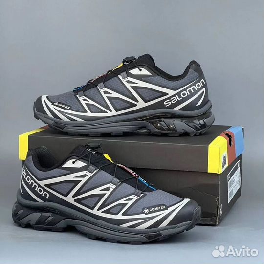 Salomon XT-6 GTX Black Ebony Lunar Rock