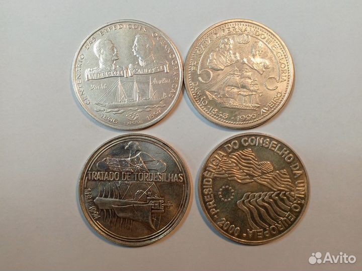 Монета серебро Португалия