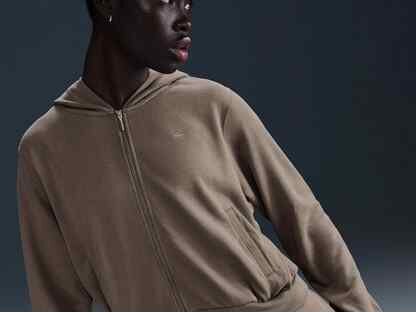 Nike Chill Terry Loose Full-Zip French Terry Hoodie Олимпийка женская, коричневый, Москва