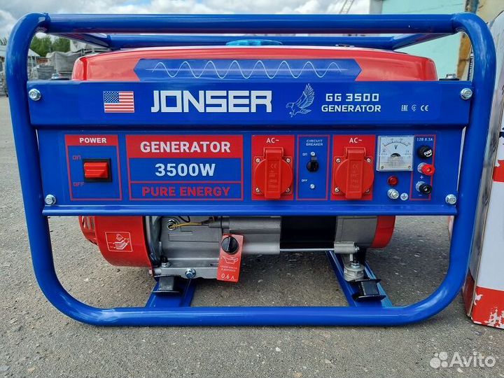 Генератор бензиновый jonser GG 3500