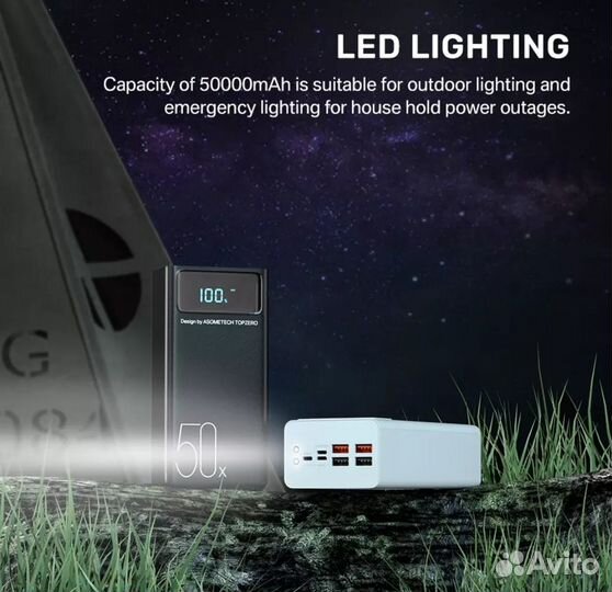 Повербанк внешний аккумулятор 50А