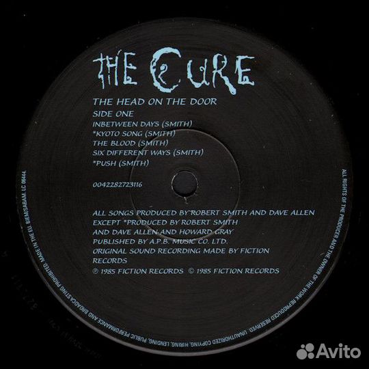Виниловая пластинка The Cure, The Head On The Door