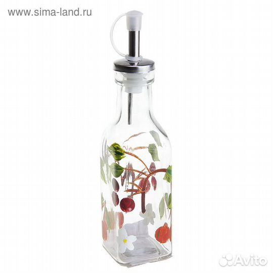 Бутыль стеклянная для соусов и масла «Вишнёвый сад