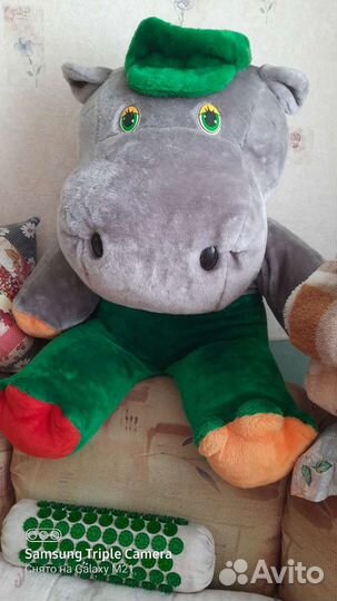 Мягкая игрушка бегемот