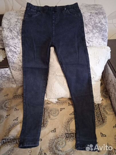 Джинсы темно серые