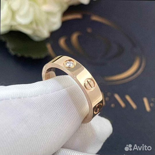 Обручальное кольцо Cartier Love, розовое золото