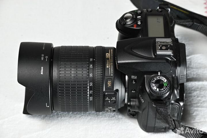 Nikon D90 Kit 18-105 как новый