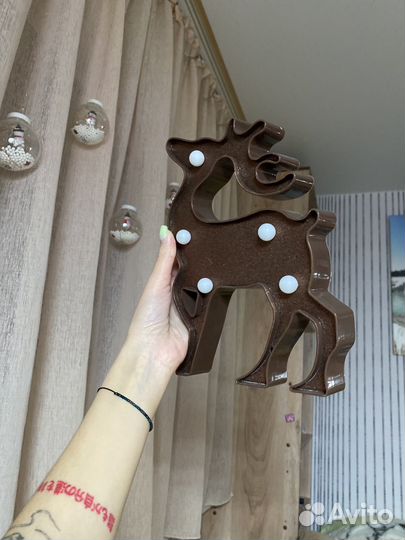 Светодиодный олень для интерьера