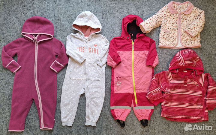 Вещи пакетом на девочку 80-86