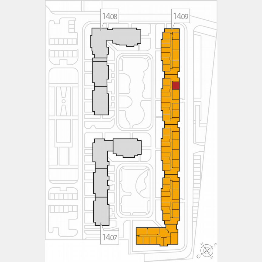 1-к. квартира, 40,2 м², 1/8 эт.
