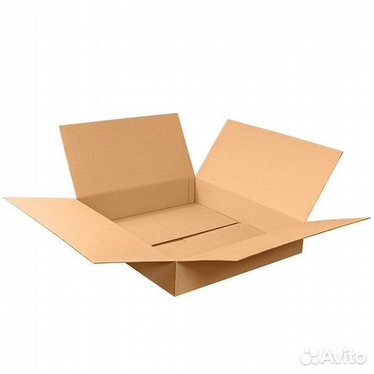 Коробка картонная четырехклапанная 28х28х5 см