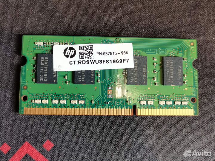Samsung Оперативная память ddr3L 4 gb