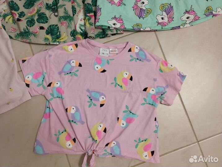 Одежда пакетом h&m Zara для девочки 110 116