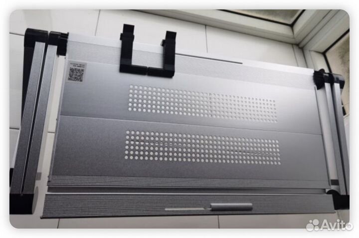 Столик трансформер подставка для ноутбука/серебро