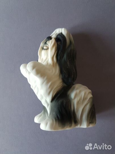Бронь Статуэтка фарфор собачка болонка Stilia