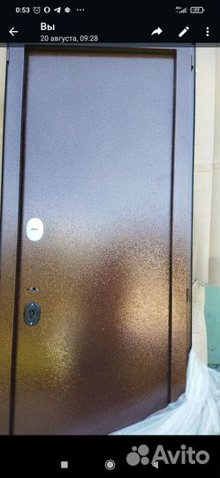 Дверь входная металлическая новая с замками