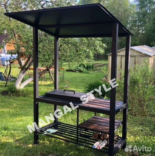 Мангал с крышей