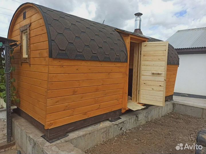 Баня бочка под ключ