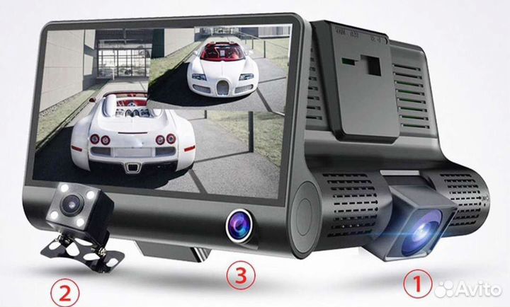 Видеорегистратор 3в1
