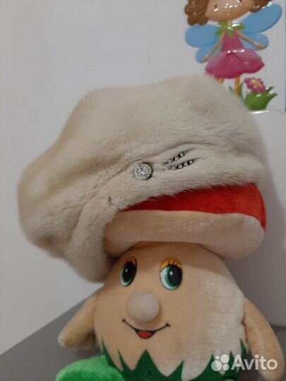 Норковый мягкий берет