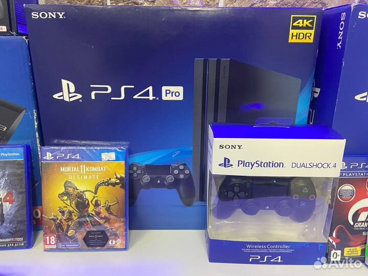 PS4 Pro + MK 11 Ultimate + второй джойстик