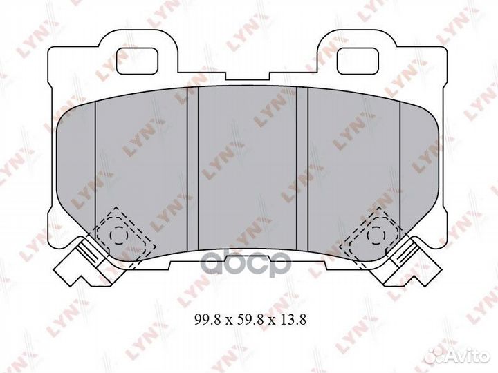 Колодки тормозные дисковые задние зад BD574