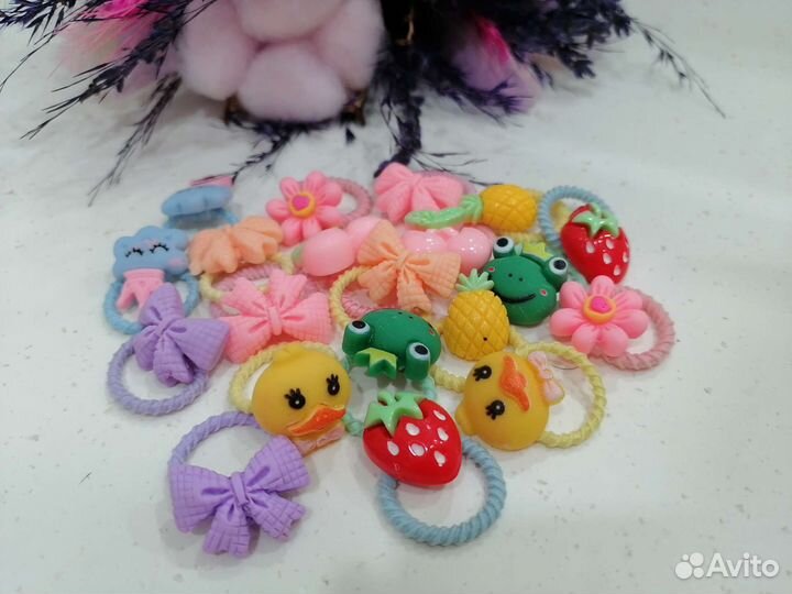 Резинки для волос 10 пар