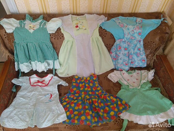 Платья, кофты, комбезы на девочку