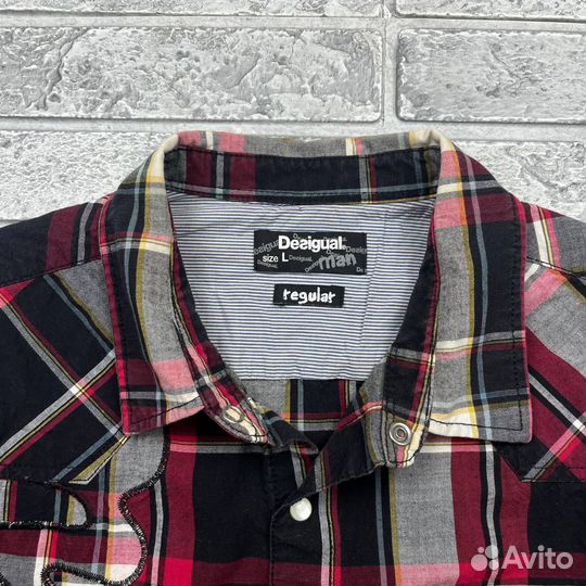 Клетчатая рубашка Desigual regular fit