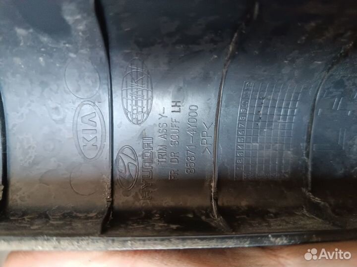 Внутренняя накладка порога левая kia rio 3 858714Y