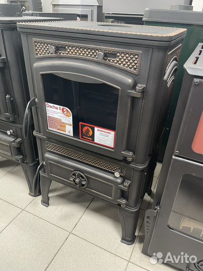 Чугунный печь камин fireway dacha 2 патина