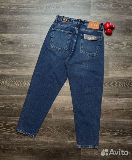 Джинсы zara мужские бананы