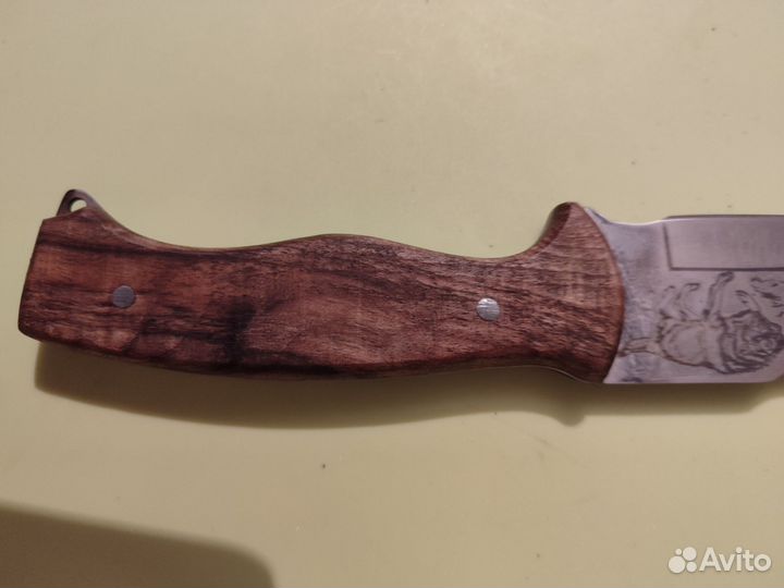 Нож фирменный Кизляр в кожаном чехле